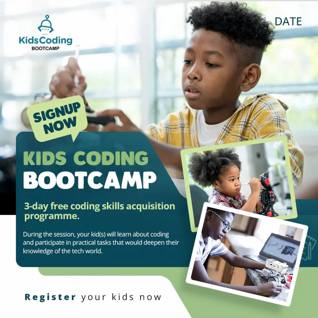 Kids-Coding-Bootcamp flier-2022