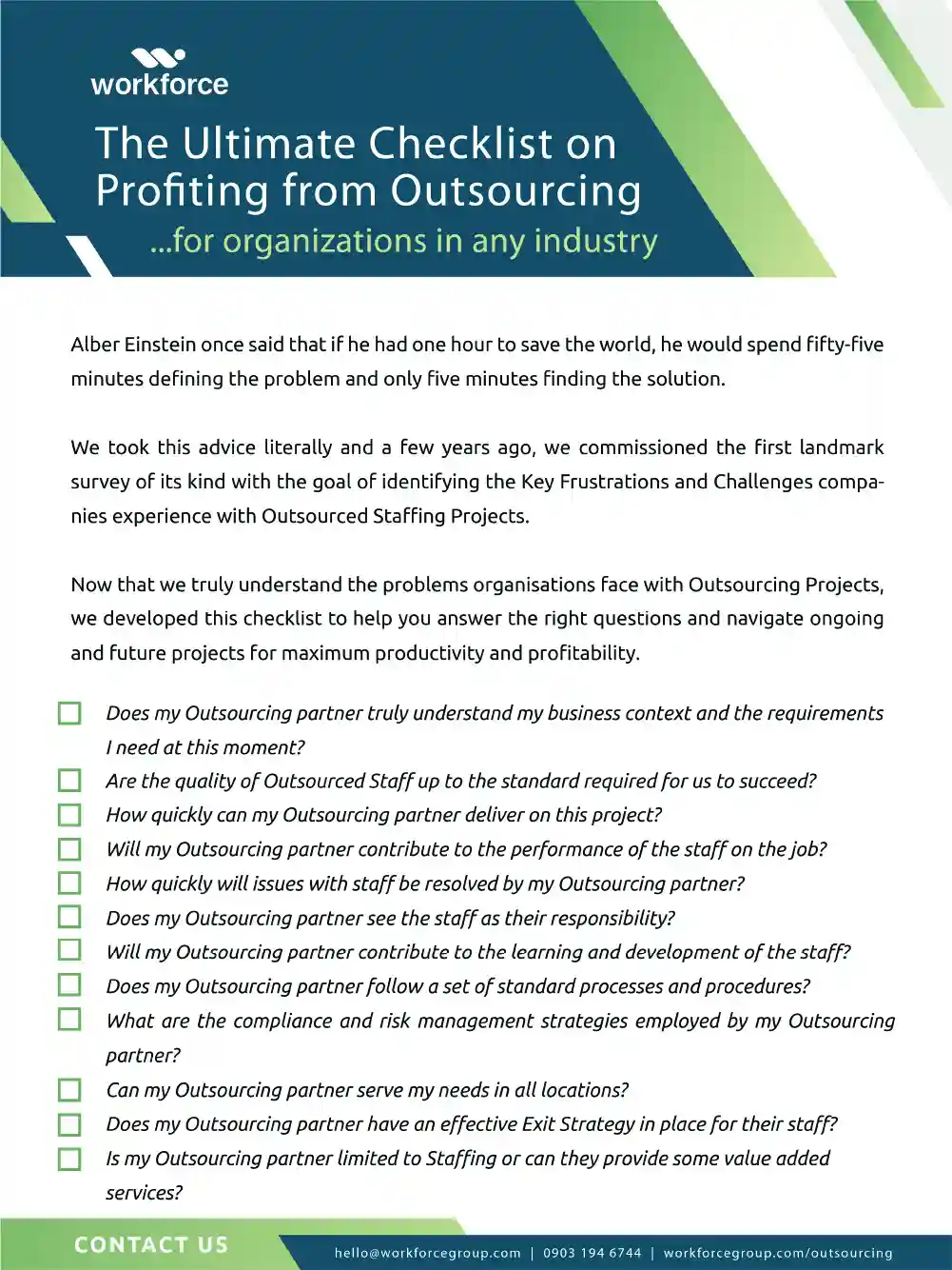 Uploaded to: The Ultimate Checklist on Profiting from Outsourcing