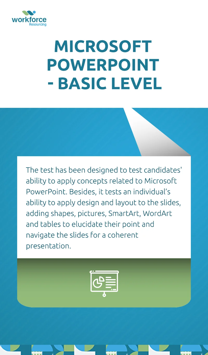Microsoft powerpoint basic level assessment cover image